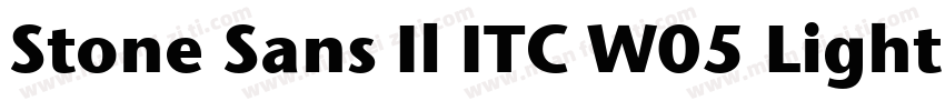 Stone Sans Il ITC W05 Light字体转换
